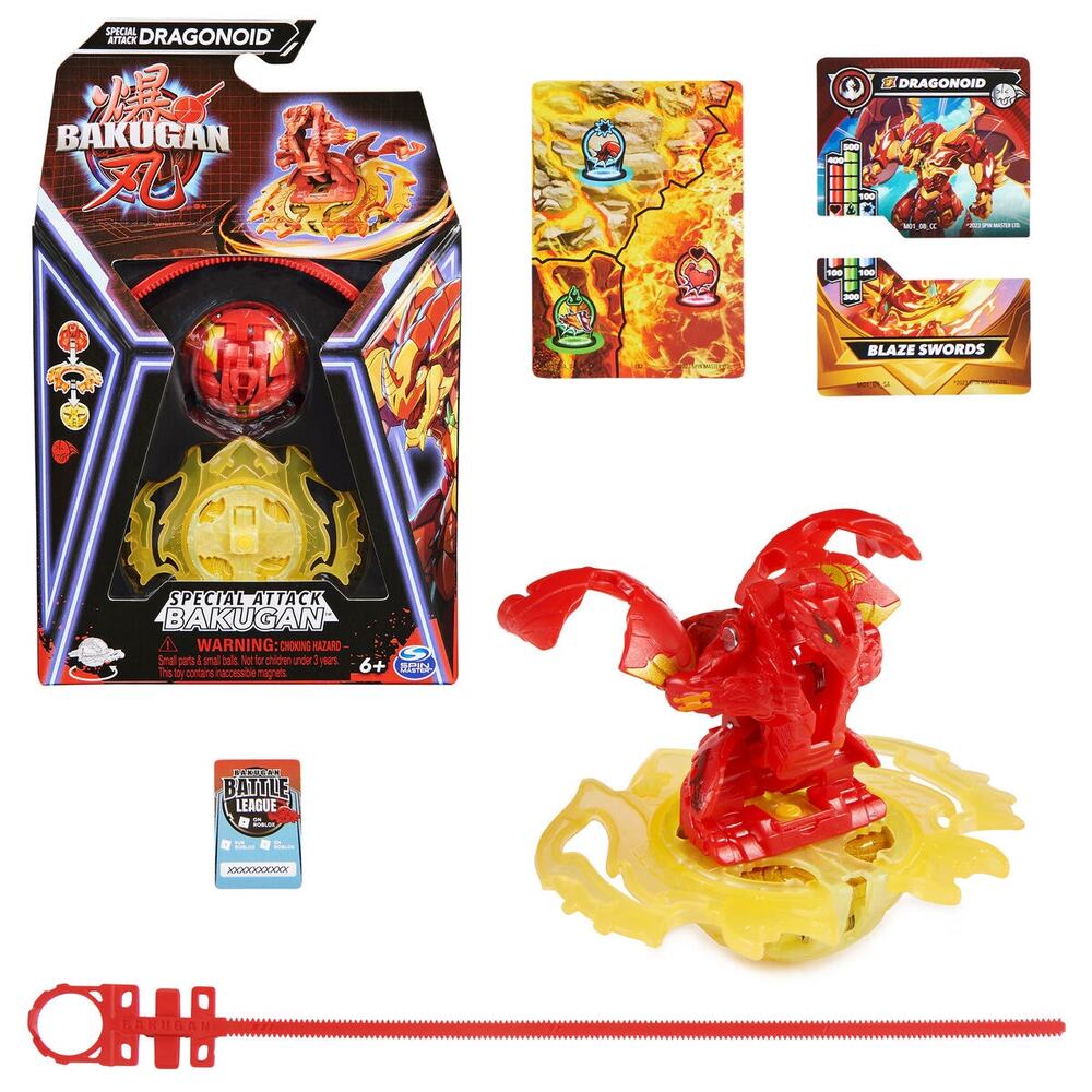 Bakugan 3.0 Special Attack Dragonoid Battle League Spinning Collectible NWT